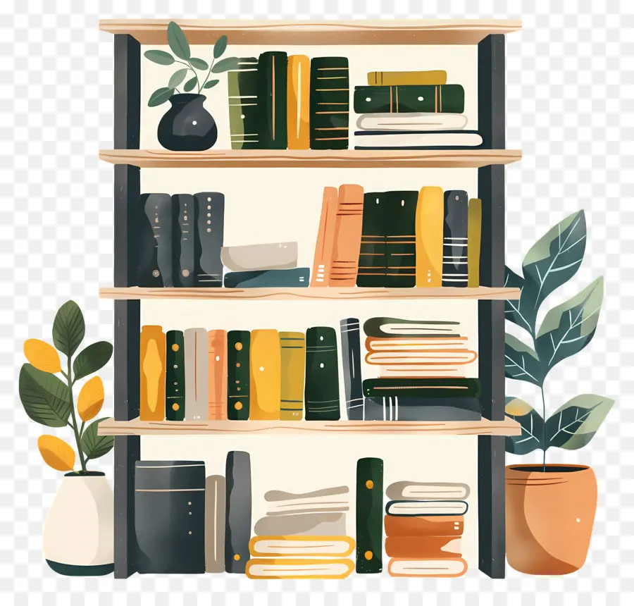 Estantes De Livros，Bookshelf PNG