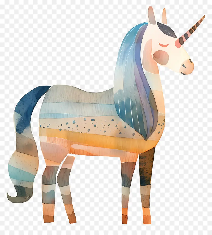 Unicórnio，Colorido PNG