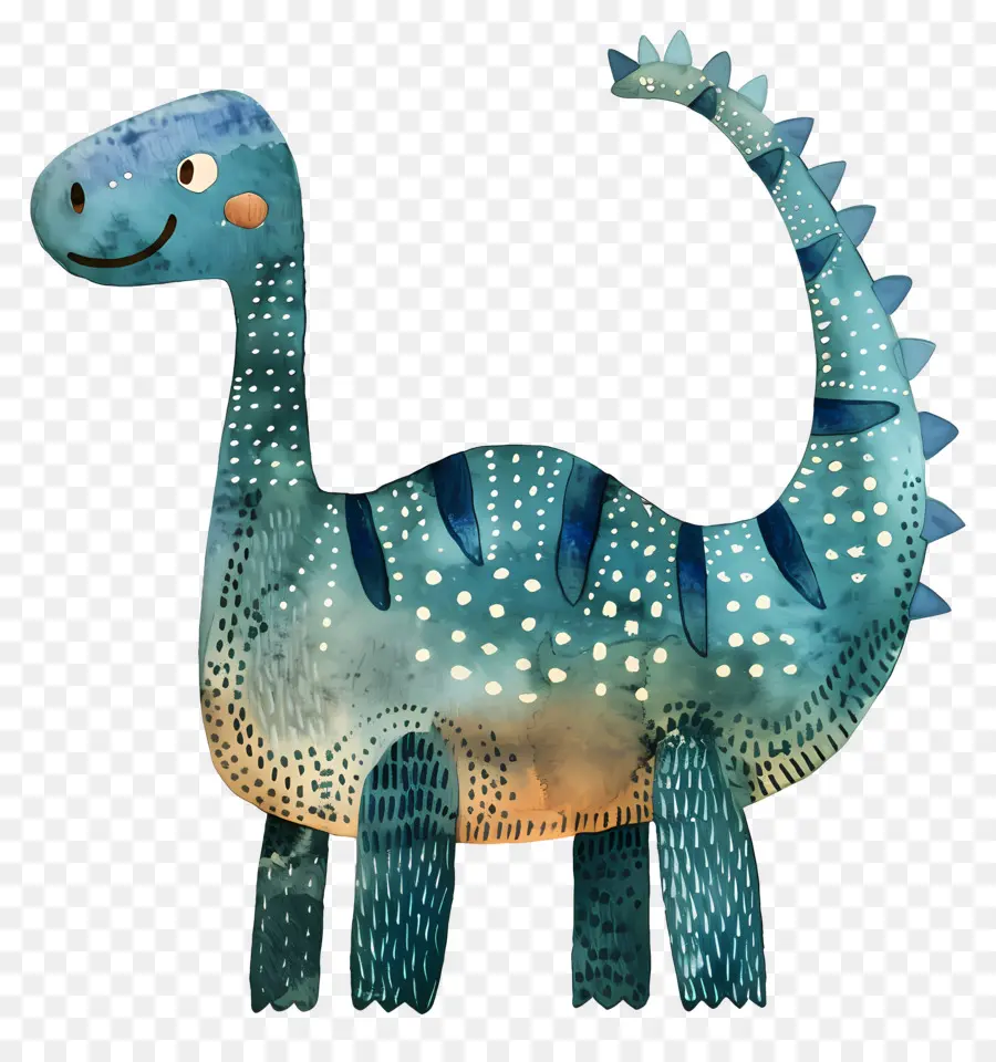 Dinossauro，Azul E Branco PNG