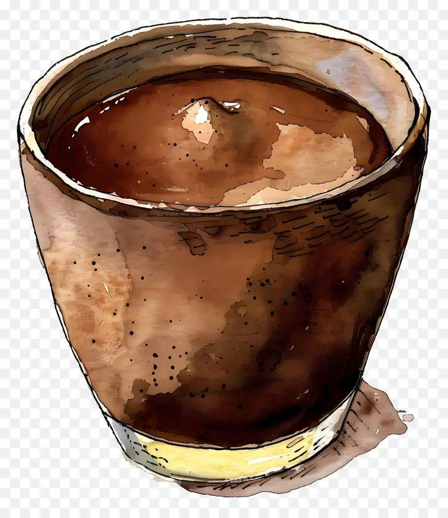 Pudim De Chocolate，Chocolate Quente PNG