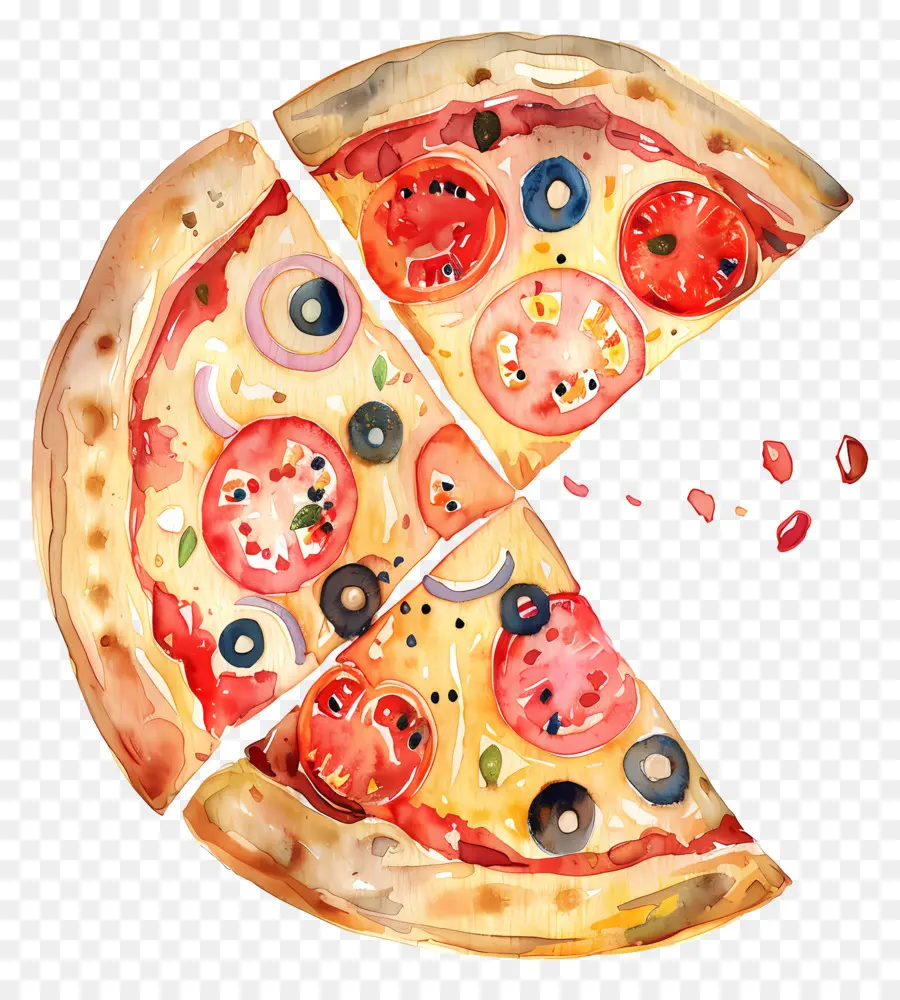 Pizza，Fatias PNG