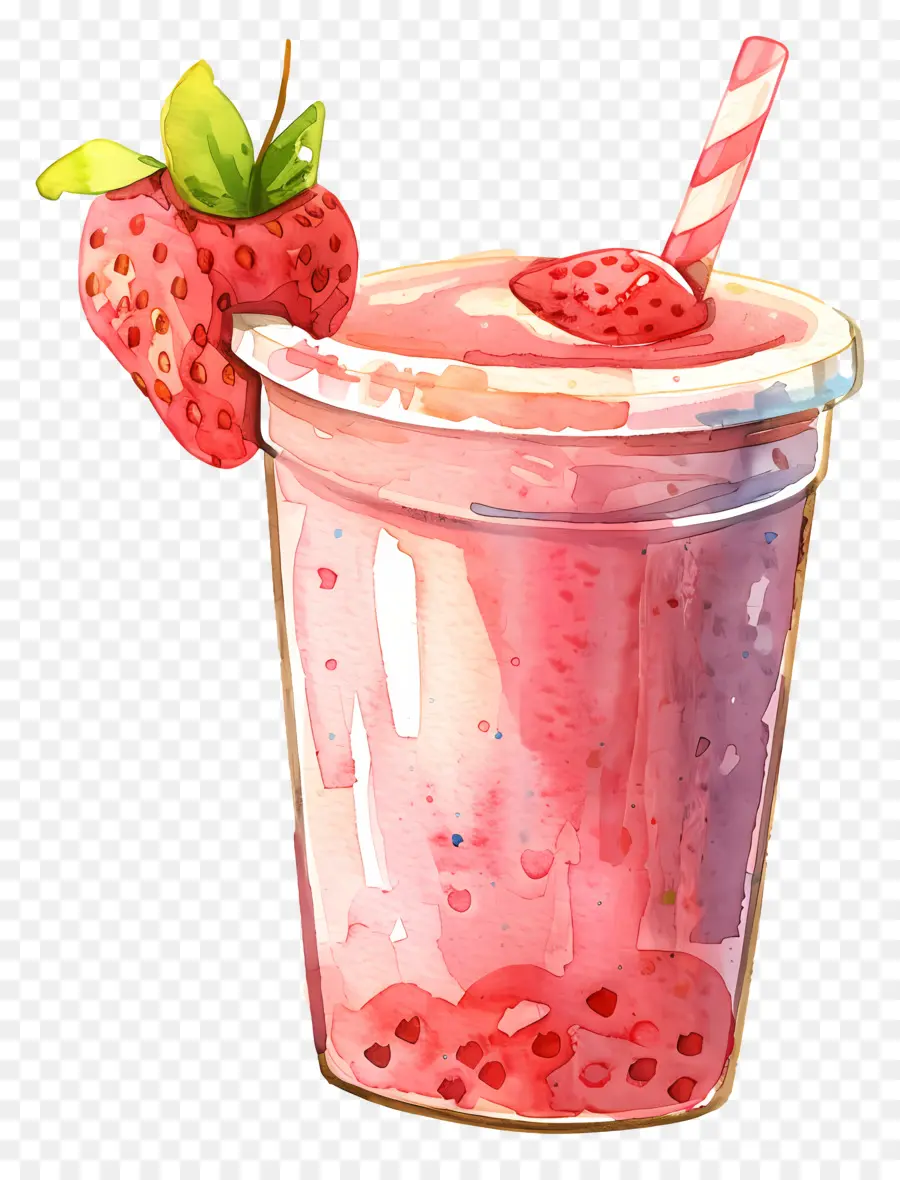 Smoothie，Smoothie De Morango PNG