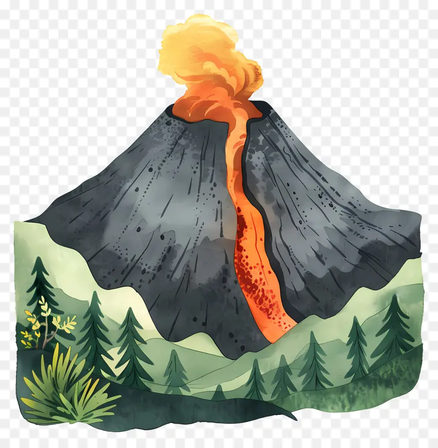Vulcão，Floresta PNG