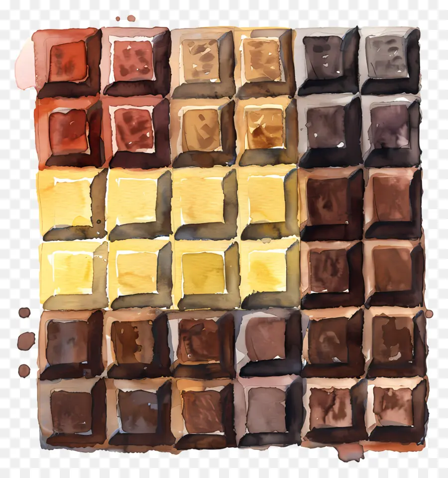 Barra De Chocolate，Lascas De Chocolate PNG