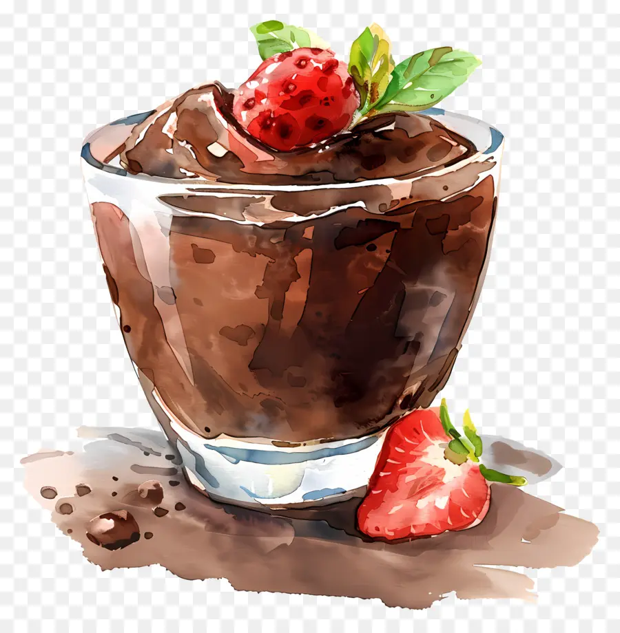 Mousse De Chocolate，Pudim De Chocolate PNG