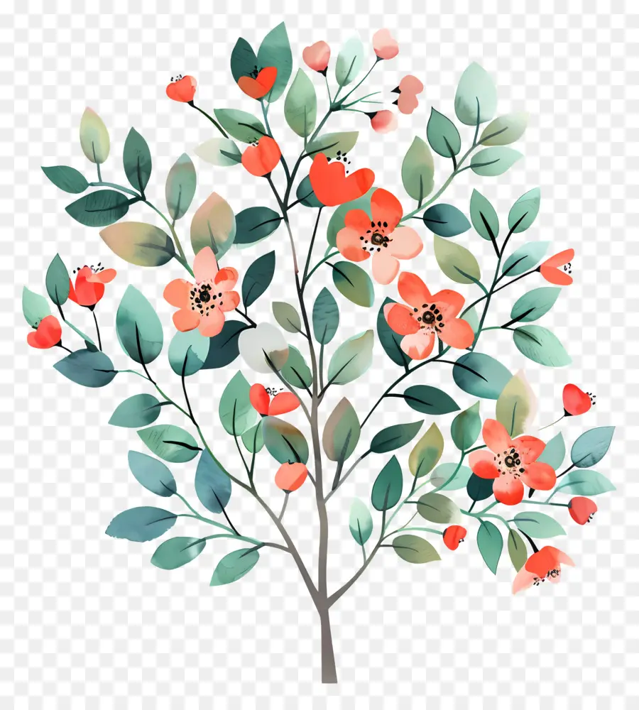 Arbusto De Flores，Planta Com Flores PNG