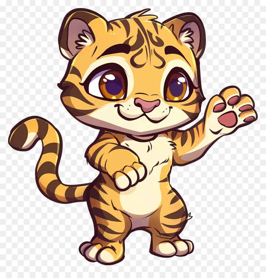 Bonito Tigre，Cartoon Tigre PNG