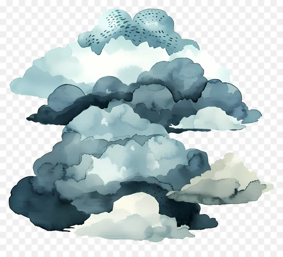 Nuvem，Nuvens Coloridas PNG