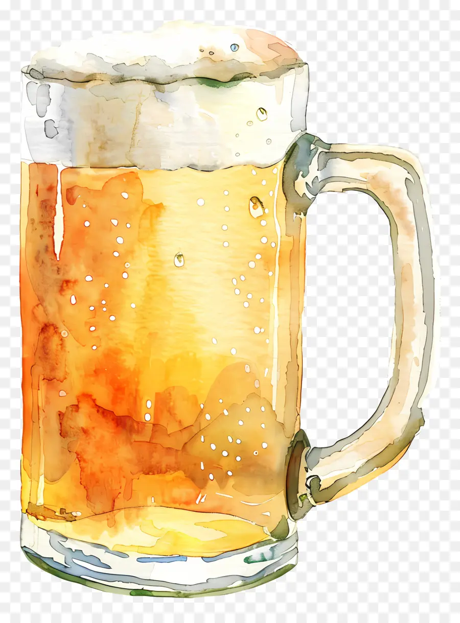 Cerveja，Pintura Em Aquarela PNG