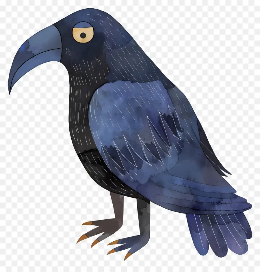 Cartoon Raven，Preto Corvo PNG