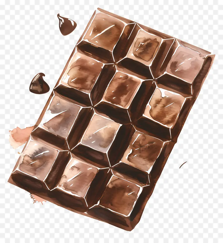 Barra De Chocolate，Doce PNG