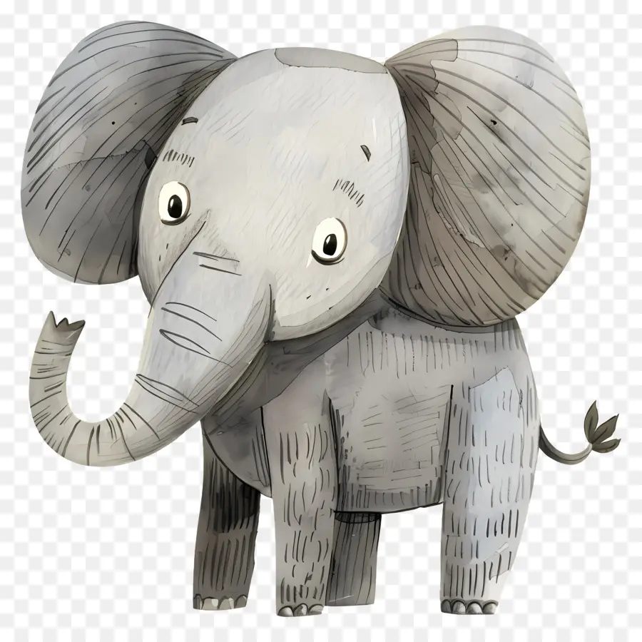 Elefante De Desenho Animado，Elefante PNG