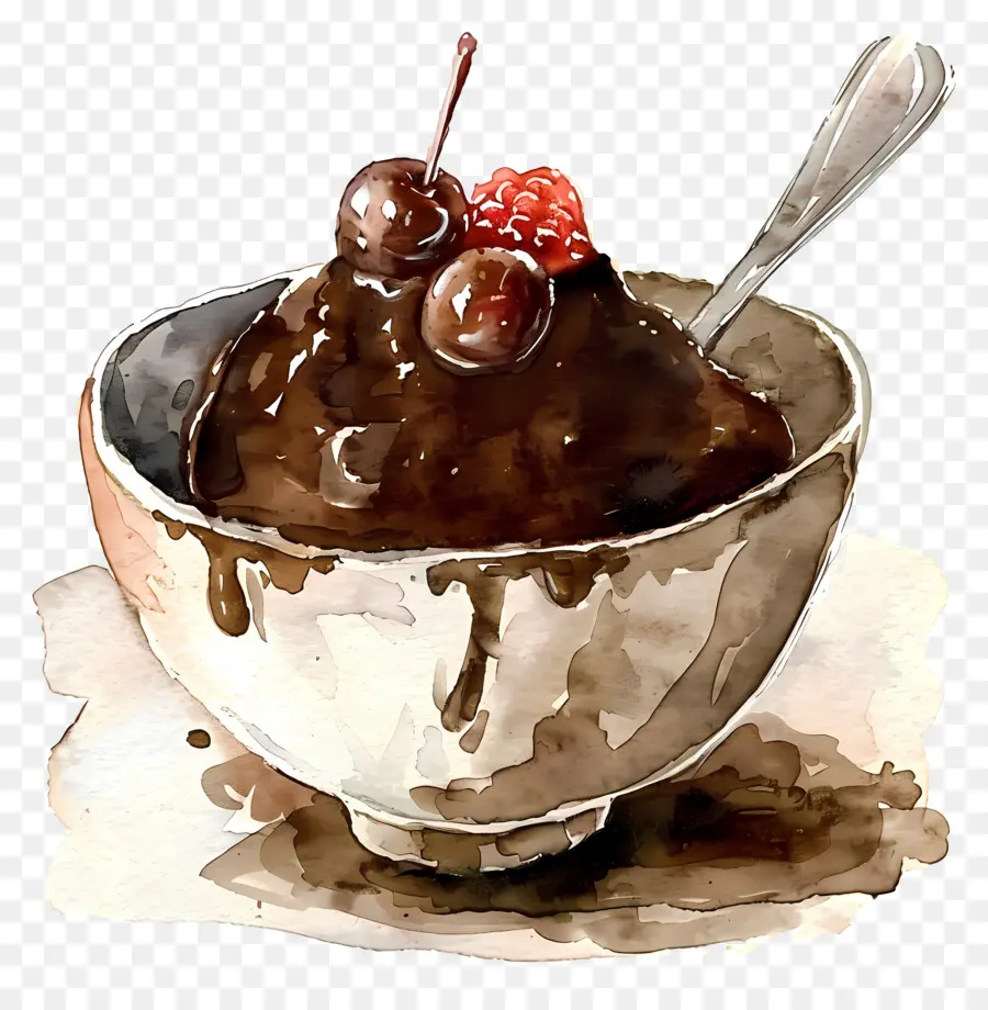 Pudim De Chocolate，Sobremesa De Chocolate PNG