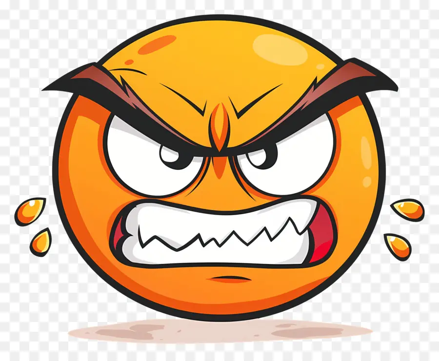 Cara De Raiva，Emoji Irritado PNG