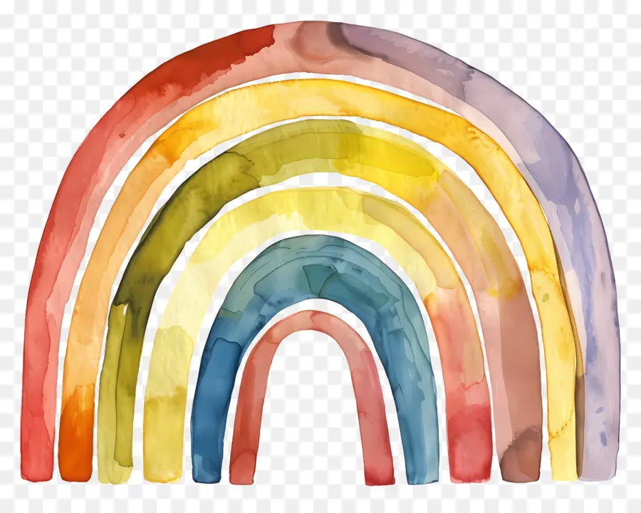 Arco íris，Arco íris De Pintura PNG