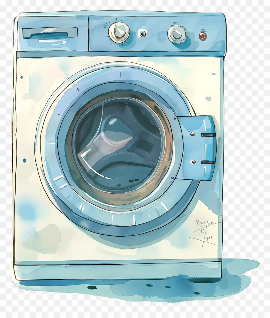 Máquina De Lavar Roupa，Aparelho Azul PNG