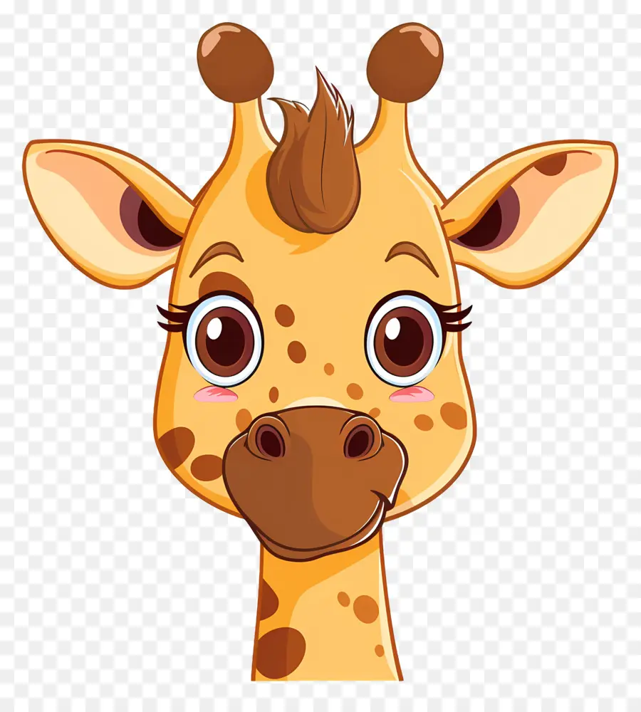 Cara Fofa De Girafa，Girafa PNG