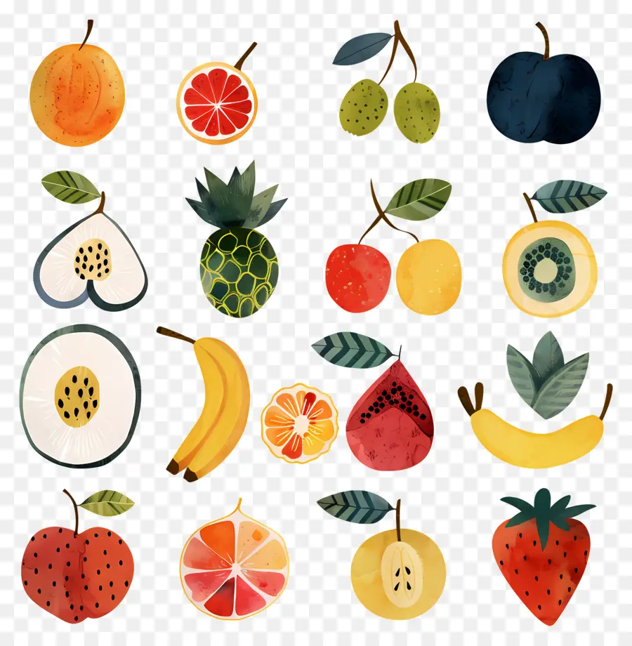 Frutas，Várias Frutas PNG