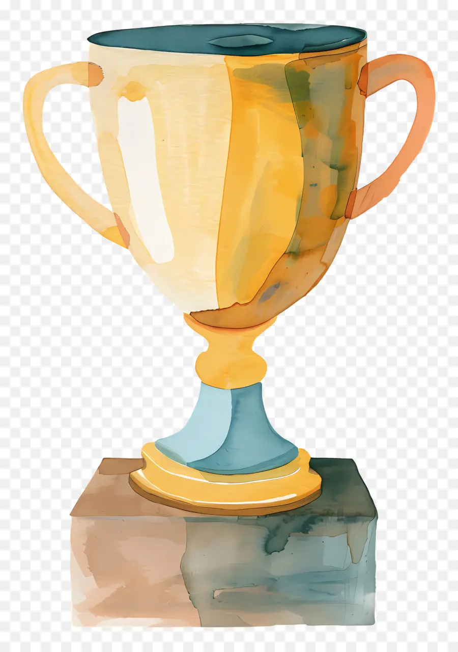 Troféu，Pintura Em Aquarela PNG