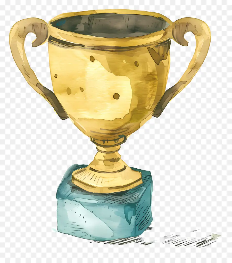 Troféu，Pintura Em Aquarela PNG