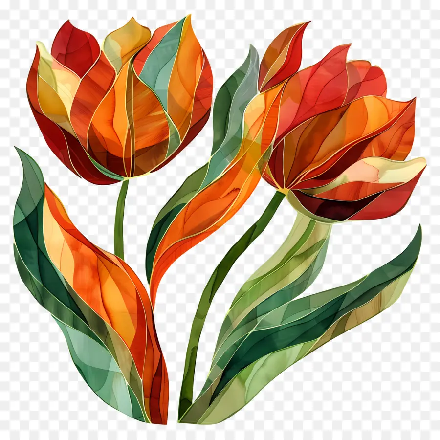 Tulipas，Flores PNG