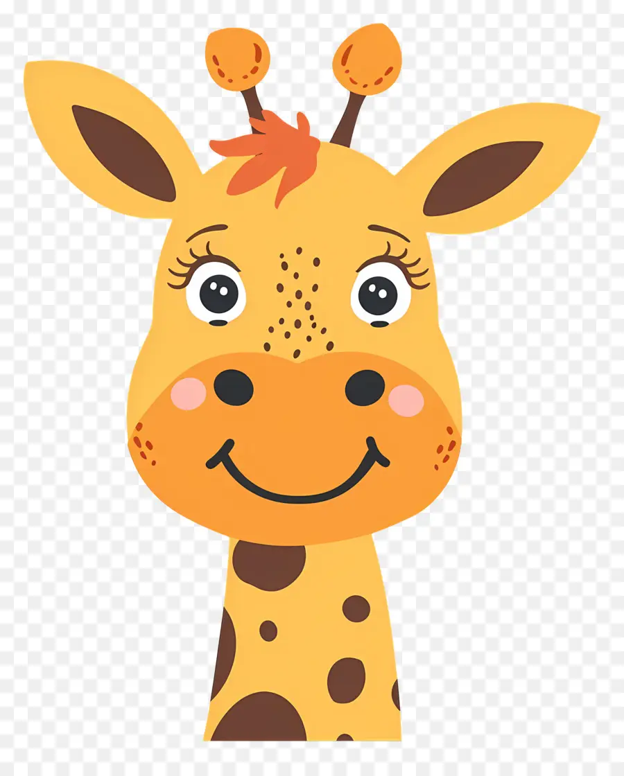 Cara Fofa De Girafa，Girafa PNG