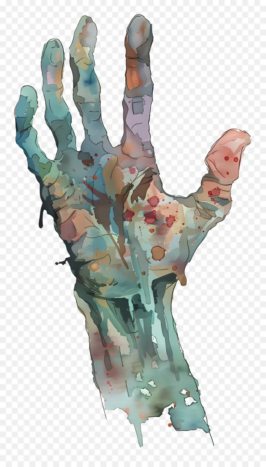 Mão De Zumbi，Pintura à Mão PNG