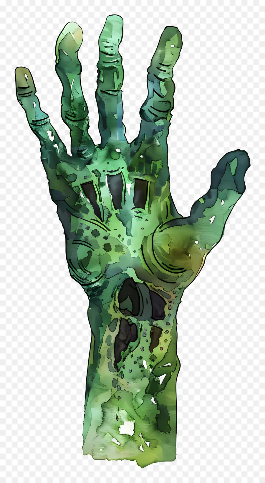 Mão De Zumbi，Manchas De água PNG