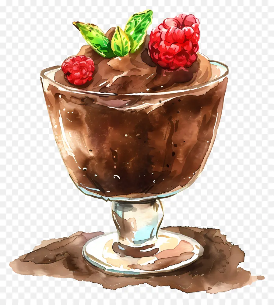 Mousse De Chocolate，Sobremesa PNG