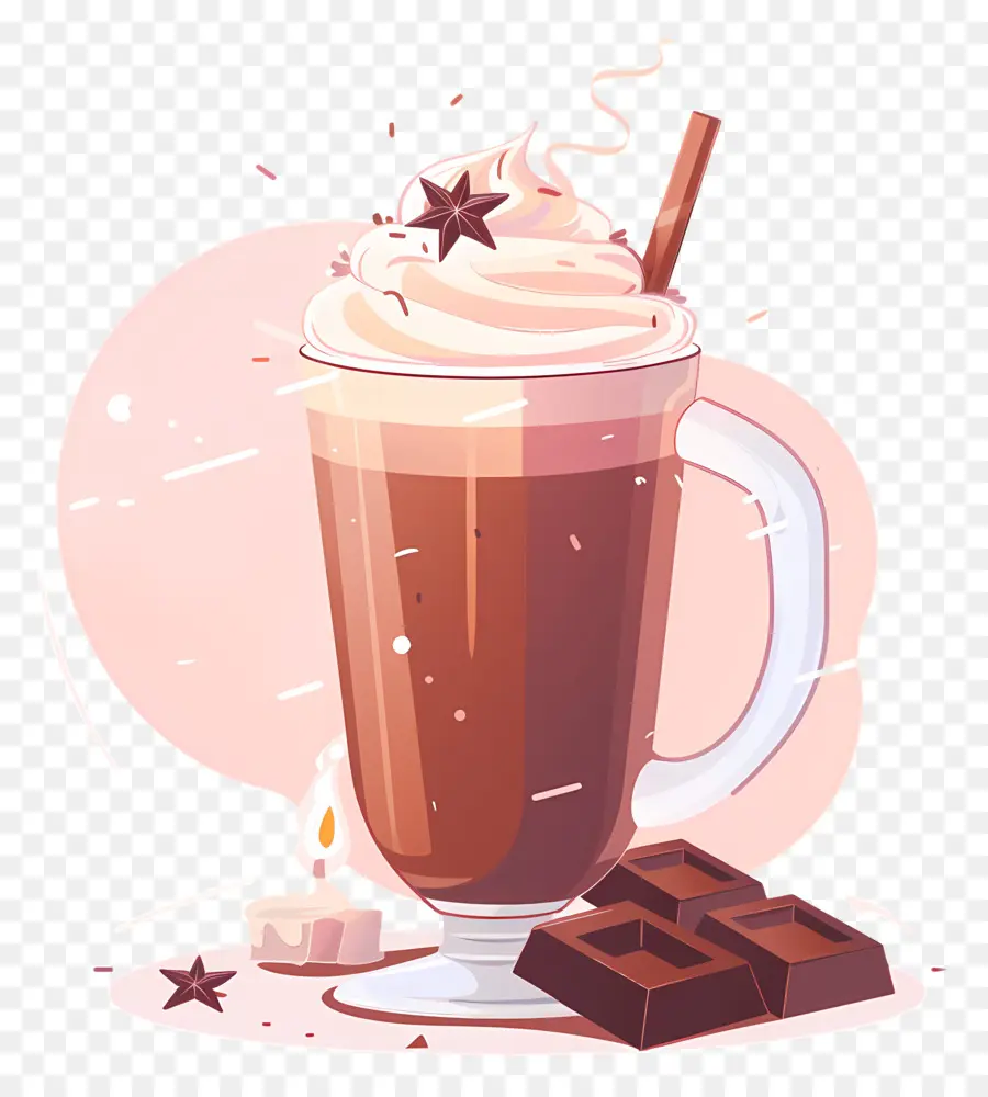 Chocolate Quente，Xícara PNG