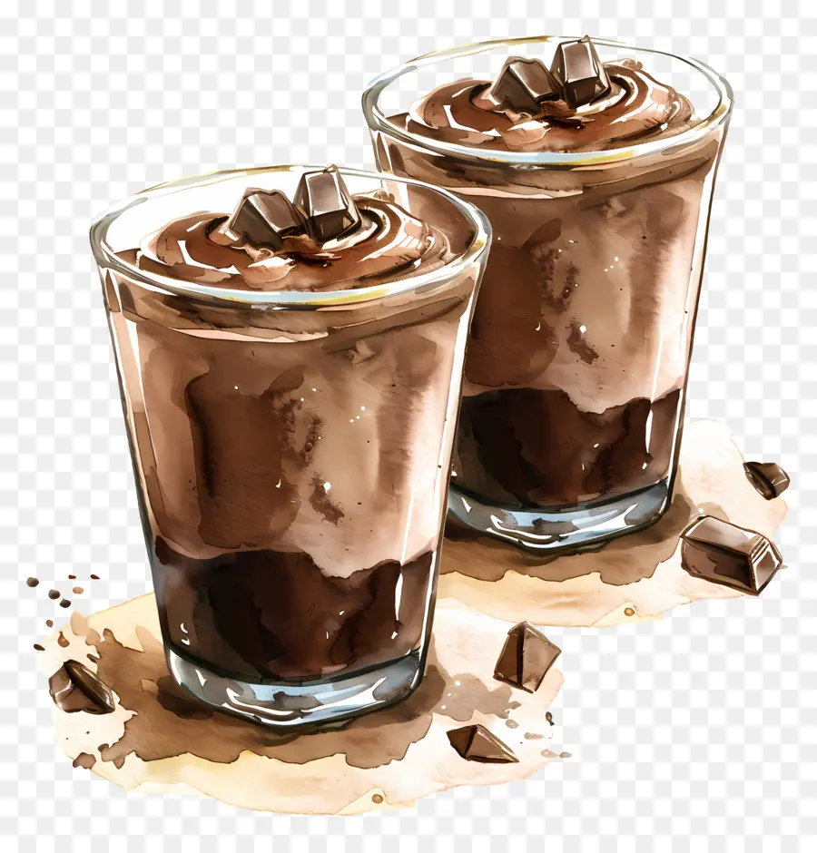 Mousse De Chocolate，Sobremesa PNG