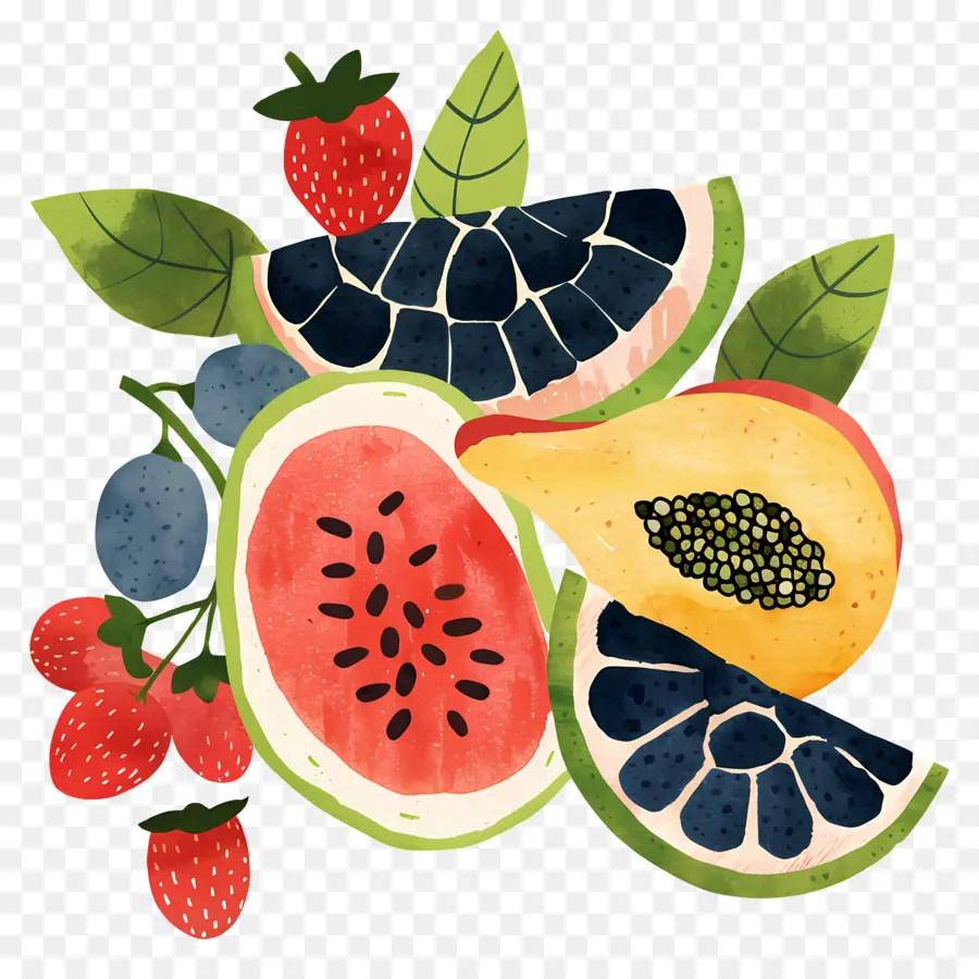 Fruits，Fresh Fruit PNG