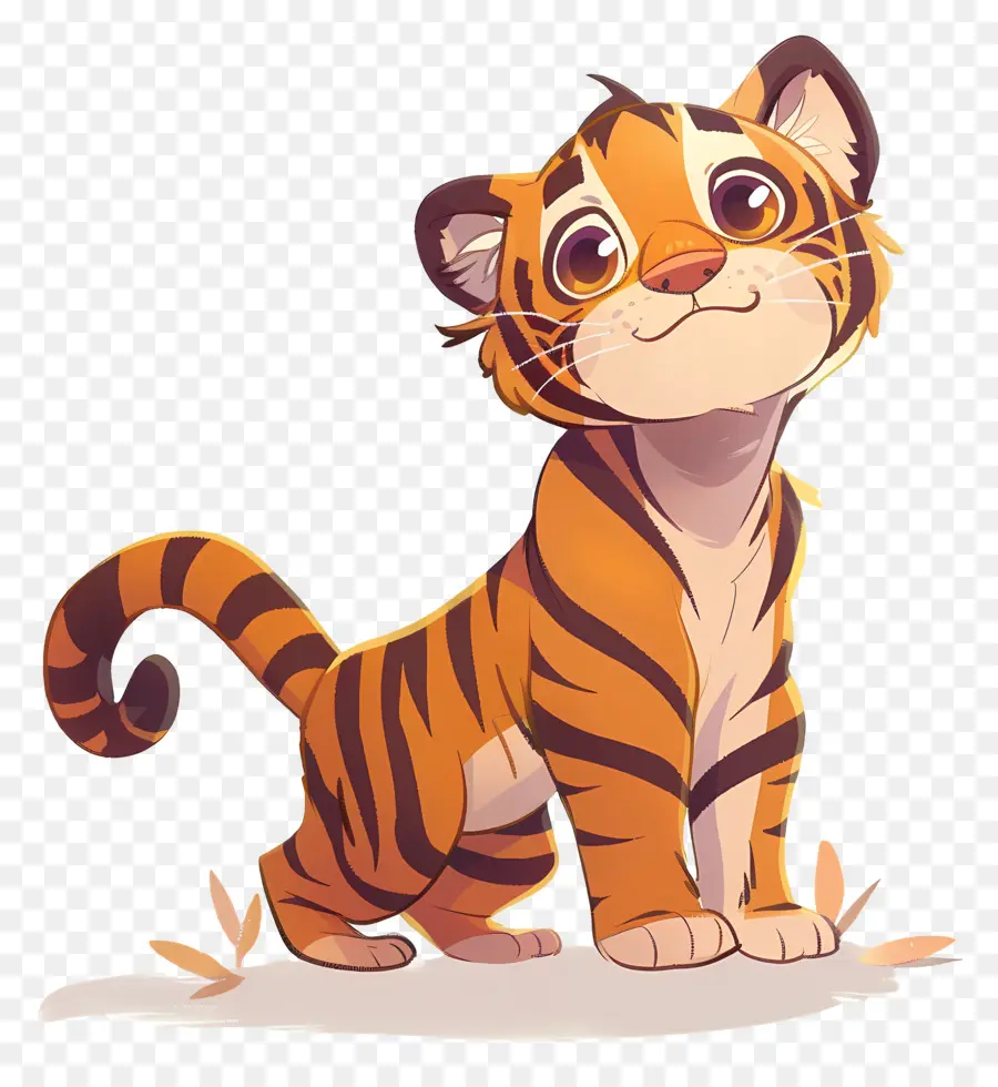 Bonito Tigre，Cartoon Tigre PNG