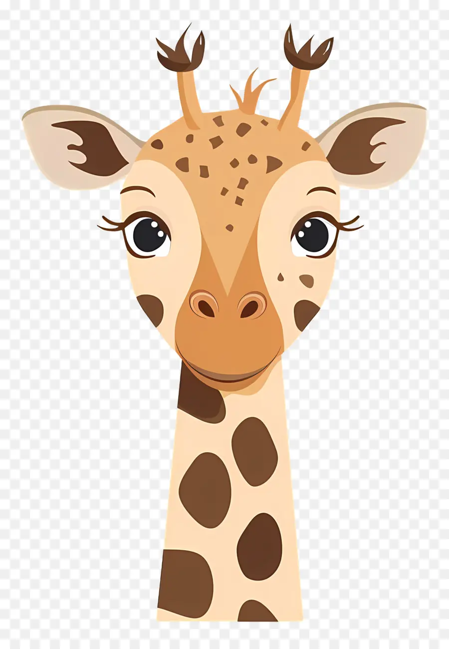 Rosto Fofo De Girafa，Girafa PNG