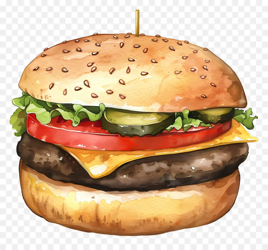 Burger，Hamburger PNG