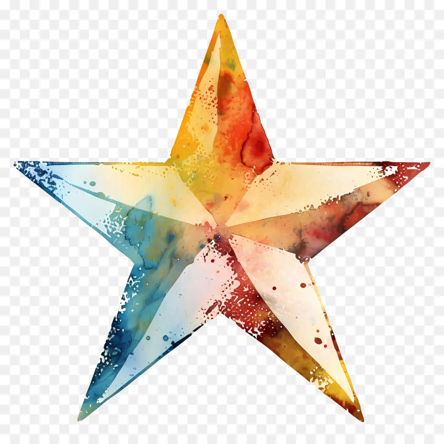 Estrela，Aquarela PNG