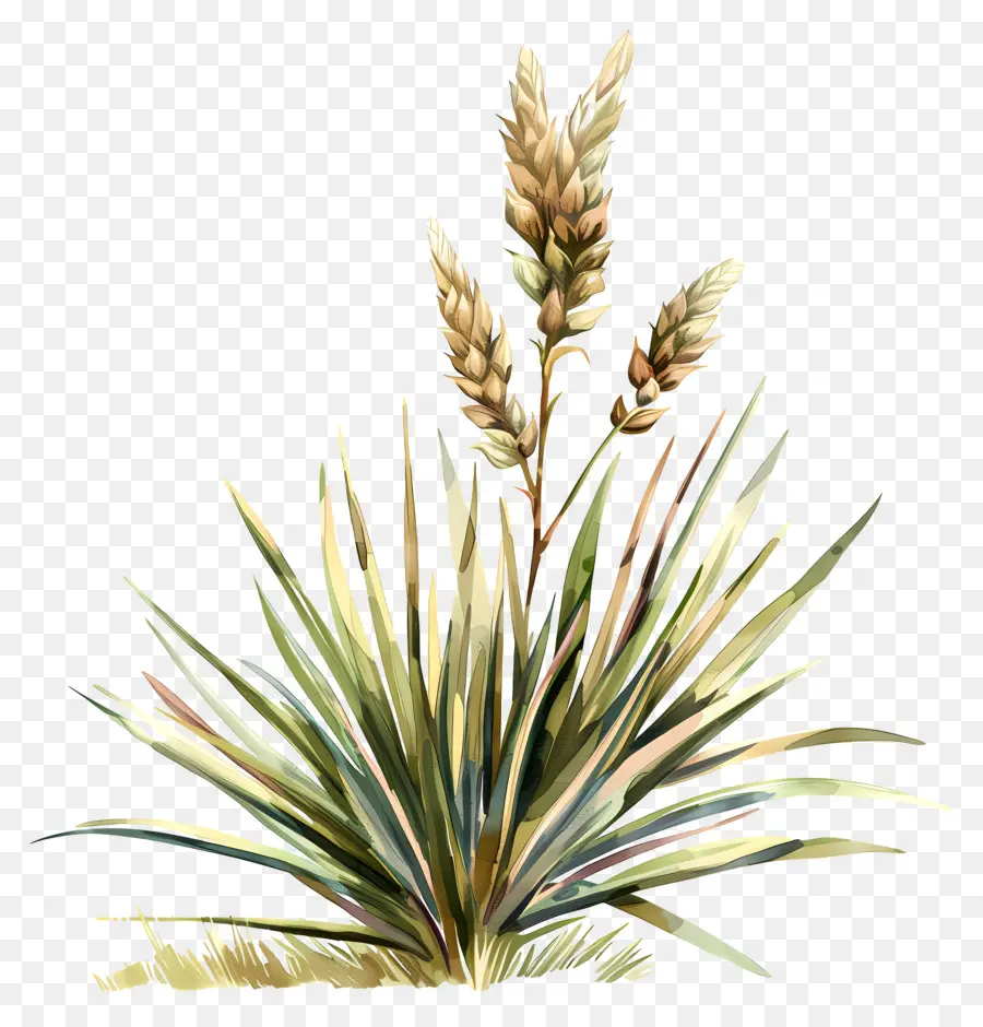 Yucca，Pintura Em Aquarela PNG