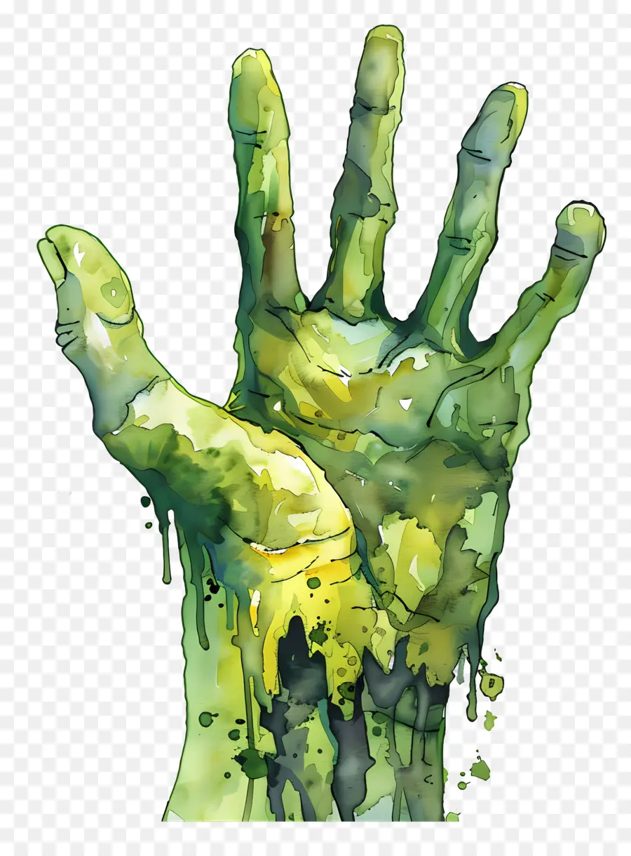 Mão De Zumbi，Pintura Digital PNG