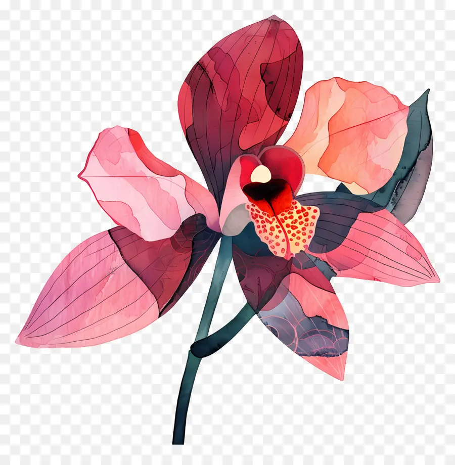 Orquídea，Flor Rosa PNG