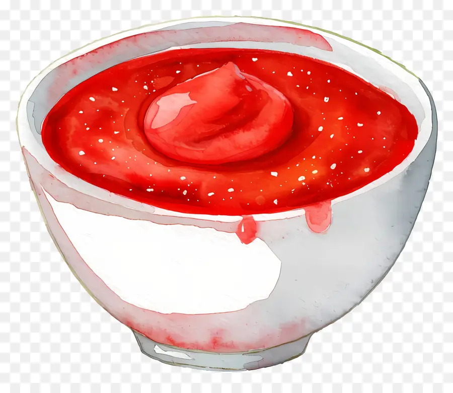 Tigela De Ketchup，Molho Vermelho PNG