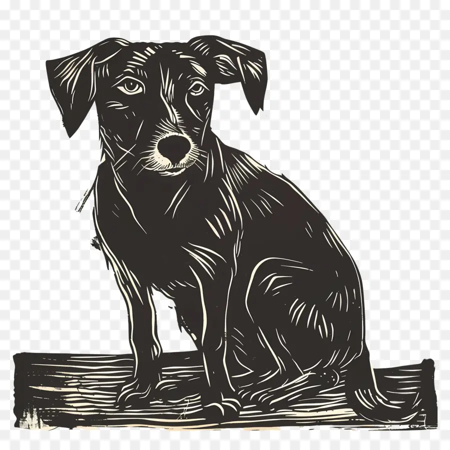 Cachorro，Preto E Branco PNG