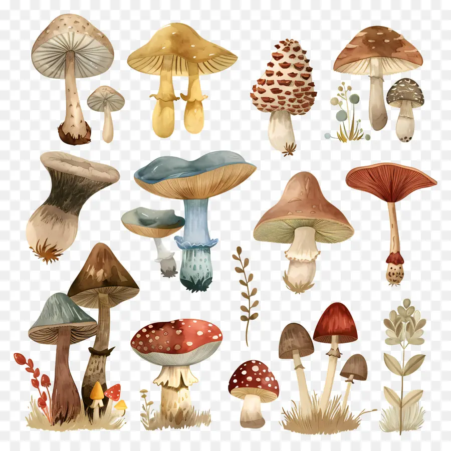 Cogumelos，Fungos PNG