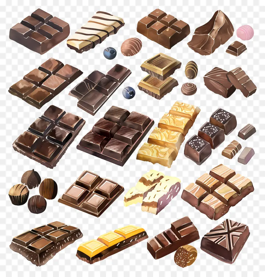 Chocolate，Barras PNG