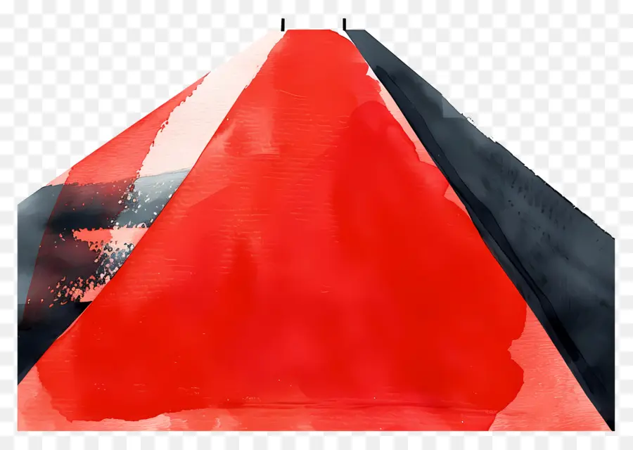 Tapete Vermelho，Triângulo Vermelho PNG