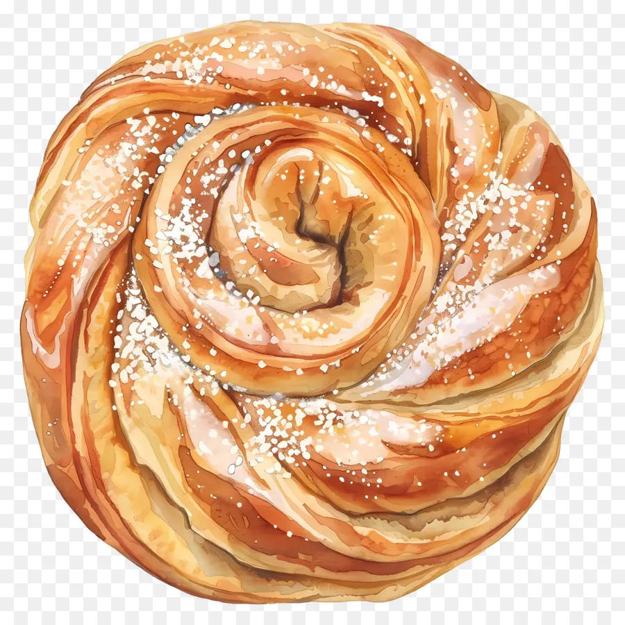 Dinamarquês Pastelaria，Pintura Em Aquarela PNG