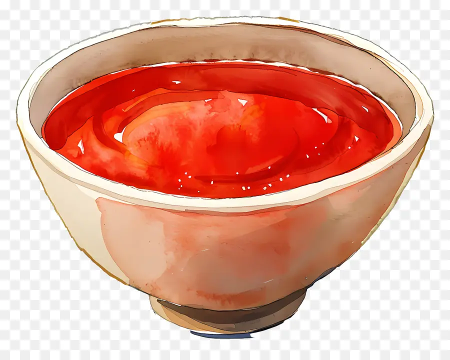 Tigela De Ketchup，Molho Vermelho PNG