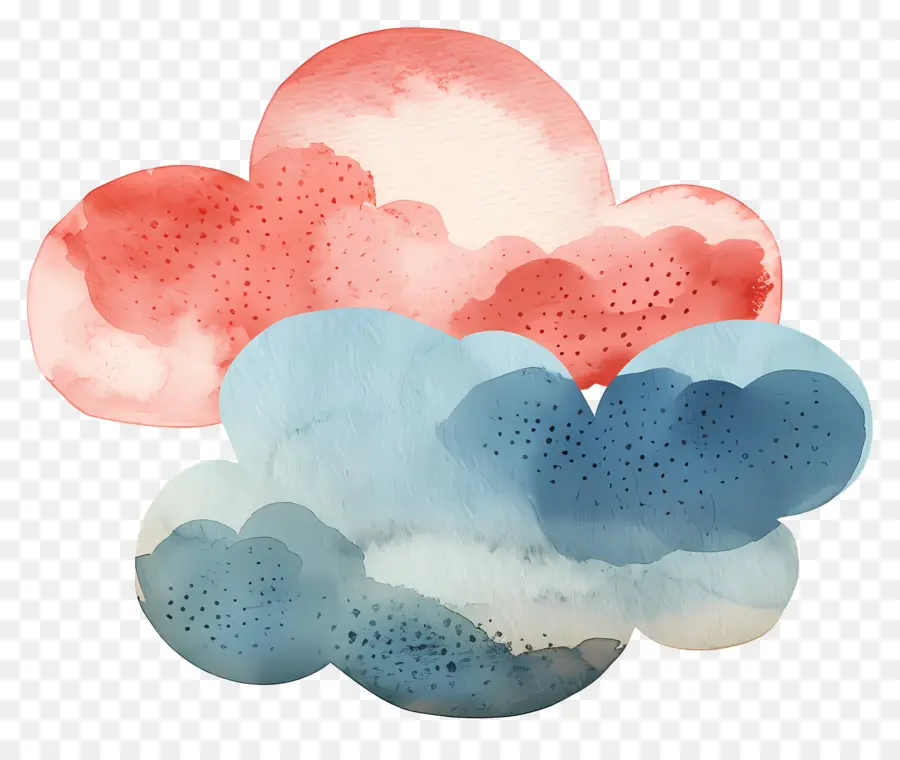 Nuvem，Pintura Em Aquarela PNG