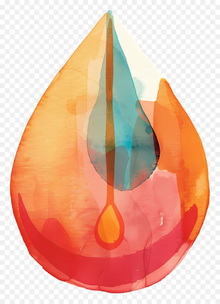 Gota De óleo，Pintura Em Aquarela PNG