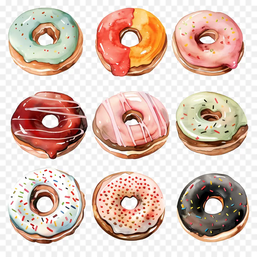 Doughnuts，Sobremesas PNG