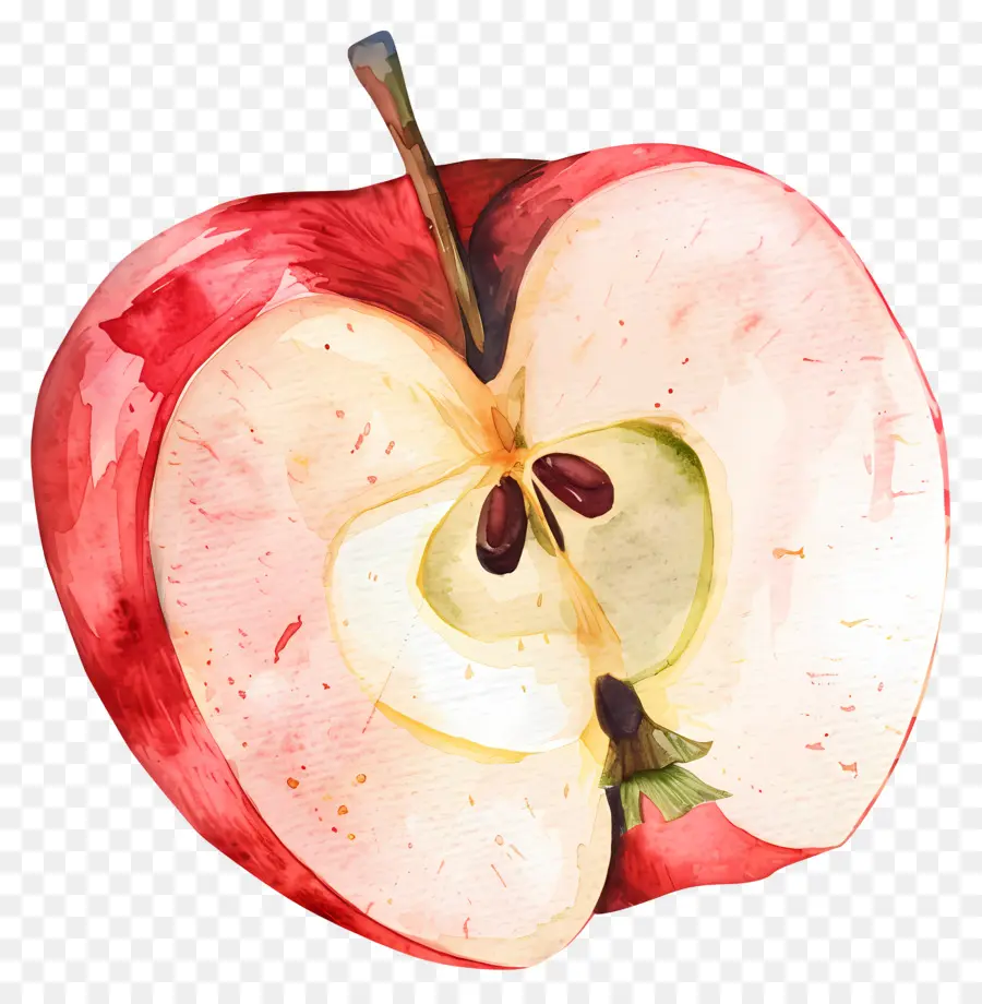 A Fatia Da Apple，Metade Da Apple PNG